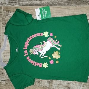 St Patrick's day toddler girl tshirt 2T